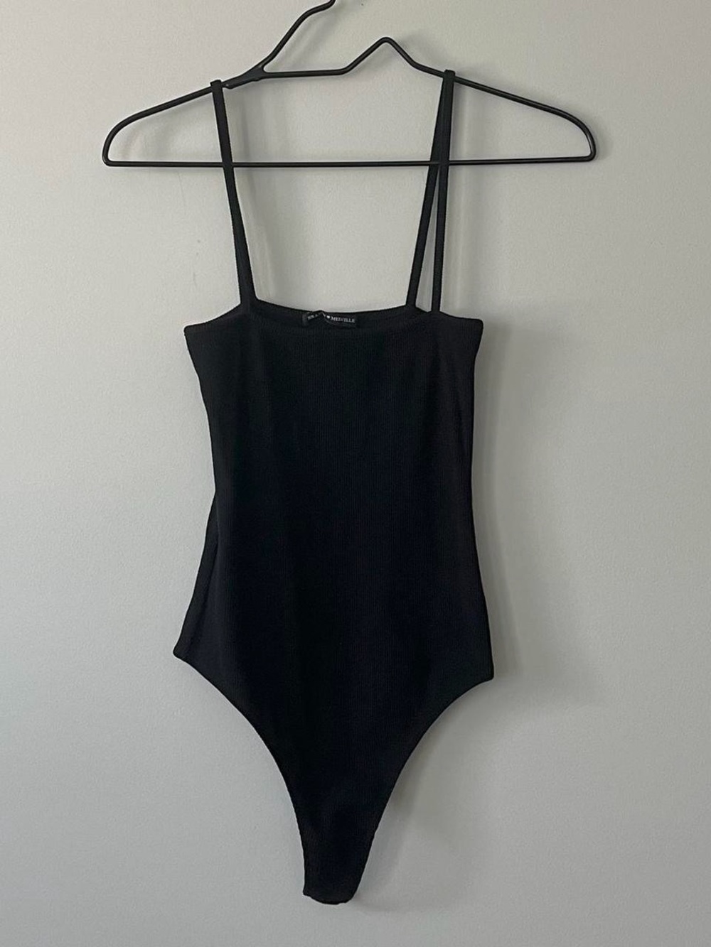 brandy melville black thong bodysuit